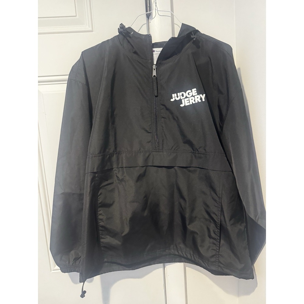 Judge‎ Jerry Men's Champion Windbreaker Jacket L Jerry Springer Court Tv Show
